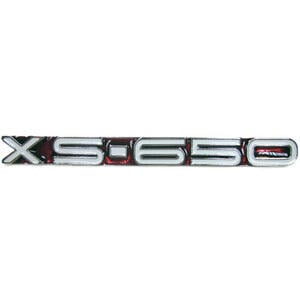 Side panel emblem Yamaha XS 650 -\'73 OE-Replica red