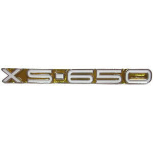 Side panel emblem Yamaha XS 650 -\'73 OE-Replica gold