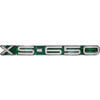 Side panel emblem Yamaha XS 650 -'73 OEM Replica green