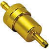 Filtro benzina 2 vie 6mm smontabile alluminio oro