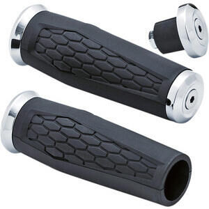 Poignées de guidon Kuryakyn Hex 1\'\' noir