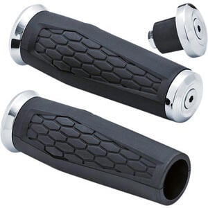 Handlebar grips Kuryakyn Hex 1\'\' black