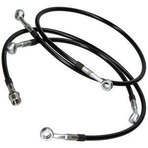 Aeronautical brake hose kit Moto Guzzi V 35 III complete black