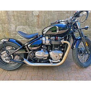 Sistema de escape Triumph Bonneville 1200 Bobber E4 Mass Hot Rod 2-2