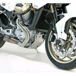 Crash bar Moto Guzzi V 100 Mandello cárter de aceite SW-Motech gris