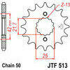 Piñón de transmisión delantero JT Sprockets JTF513 silenciado - Fotos 2