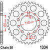 Transmission sprocket rear JT Sprockets JTR1334 - Pictures 2
