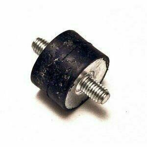 Exhaust silent block Ariete male-male M6-M6 20/15mm