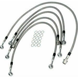 Aeronautical brake hose kit Moto Guzzi 1000 California II complete transparent