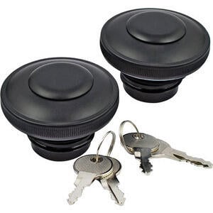 Tappo benzina per Harley-Davidson \'83-\'95 OE-Replica nero set con chiave