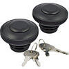 Tappo benzina per Harley-Davidson '83-'95 OE-Replica nero set con chiave