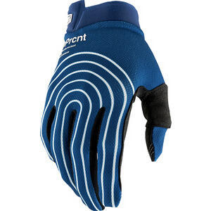 Gants moto 100% I-Track Rewind bleu