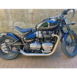 Sistema de escape Triumph Bonneville 1200 Bobber E5 Mass Hot Rod 2-2