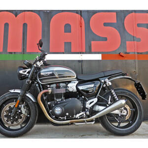 Auspuff Schalldämpfer Triumph Speed Twin E4 Mass Cafe Racer paar