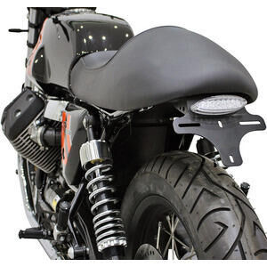 Soporte de matrícula Moto Guzzi V 7 i.e. -\'20 negro completo