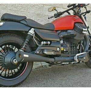 Silencieux d\'échappement Moto Guzzi California 1400 Audace E3 Mass Custom paire