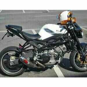 Auspuff Schalldämpfer Moto Morini Corsaro 1200 Mass Cafe Racer Curve kit 2-1