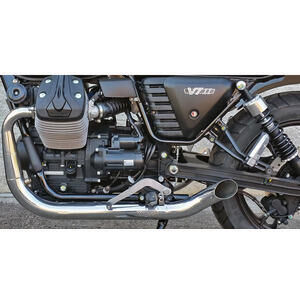 Sistema de escape Moto Guzzi V 7 i.e. Racer \'15-\'16 Mass Hot Rod 2-2