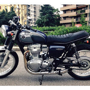 Sistema de escape Kawasaki W 800 E5 Mass Hot Rod 2-2