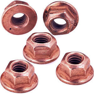 Nut M8x1.25 flanged set 5pc