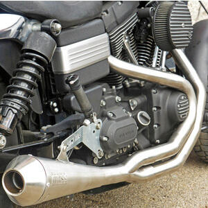 Impianto di scarico per Harley-Davidson Dyna Fat Bob 1584 Mass Cafe Racer 2-1