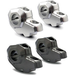 Riser SW-Motech arretrati 21/30mm manubrio 28.5mm coppia