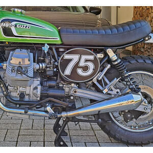 Exhaust muffler Moto Guzzi Florida Mass Cafe Racer pair