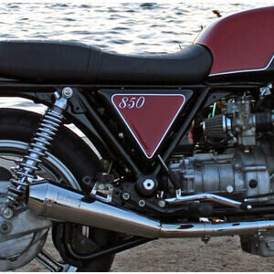 Auspuff Schalldämpfer Moto Guzzi Serie Grossa Teste Tonde Mass Cafe Racer paar