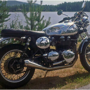 Sistema de escape Triumph Bonneville Mass Cafe Racer 2-1