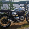 Impianto di scarico per Triumph Bonneville Mass Cafe Racer 2-1