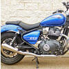 Silenciador de escape Royal Enfield Super Meteor 650 Mass Cafe Racer par - Fotos 2