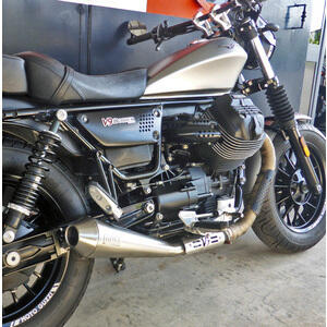 Exhaust muffler Moto Guzzi V 9 E5 Mass Cafe Racer pair