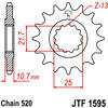 Piñón de transmisión delantero JT Sprockets JTF1595 - Fotos 2