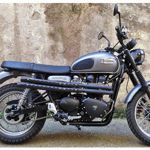 Sistema de escape Triumph Scrambler 865 EFI Mass Mohave 2-2