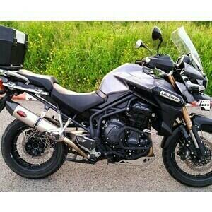 Auspuff Schalldämpfer Triumph Tiger 1200 E3 Mass Oval