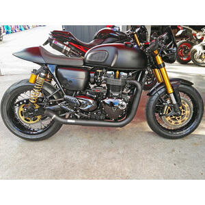 Sistema de escape Triumph Thruxton 1200 E3 Mass Hot Rod 2-2