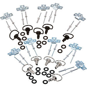 Fixation rapide de carénage sur le rivet avec anneau kit 5pc