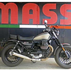 Auspuff Schalldämpfer Moto Guzzi V 9 E4 Mass Hot Rod paar