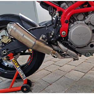 Sistema de escape Moto Morini Corsaro 1200 Mass Cafe Racer Curve 2-1