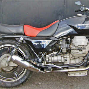 Auspuff Schalldämpfer Moto Guzzi Serie Grossa Teste Quadre Mass Cafe Racer Curve kit 2-1