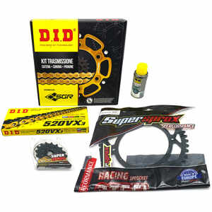 Chain and sprockets kit Aprilia Classic 125 DID VX3