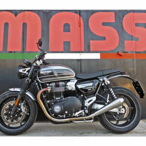 Auspuff Schalldämpfer Triumph Speed Twin E5+ Mass Cafe Racer paar