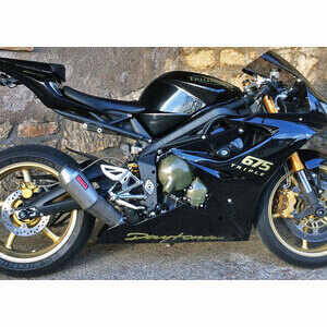 Exhaust muffler Triumph Daytona 675 Mass Cafe Racer Curve