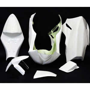 Kit carene completo per Kawasaki ZX-6R \'09-\'12 vetroresina
