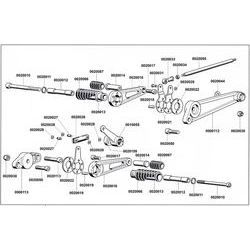 Can the existing rear brake master cylinder be used with this set up. Does this kit completely eliminate the standard footrest assembly? I do not require rear footrests but do require mounts to secure pipemaster 6 into 6 exhaust. Have you a picture?