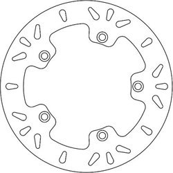 Salve! The part numbers look correct but the picture is wrong. Is it possible to get an image  of the actual disc? because the disc is not a normal disc, the mounting holes have an offset to one side...
Grazie!