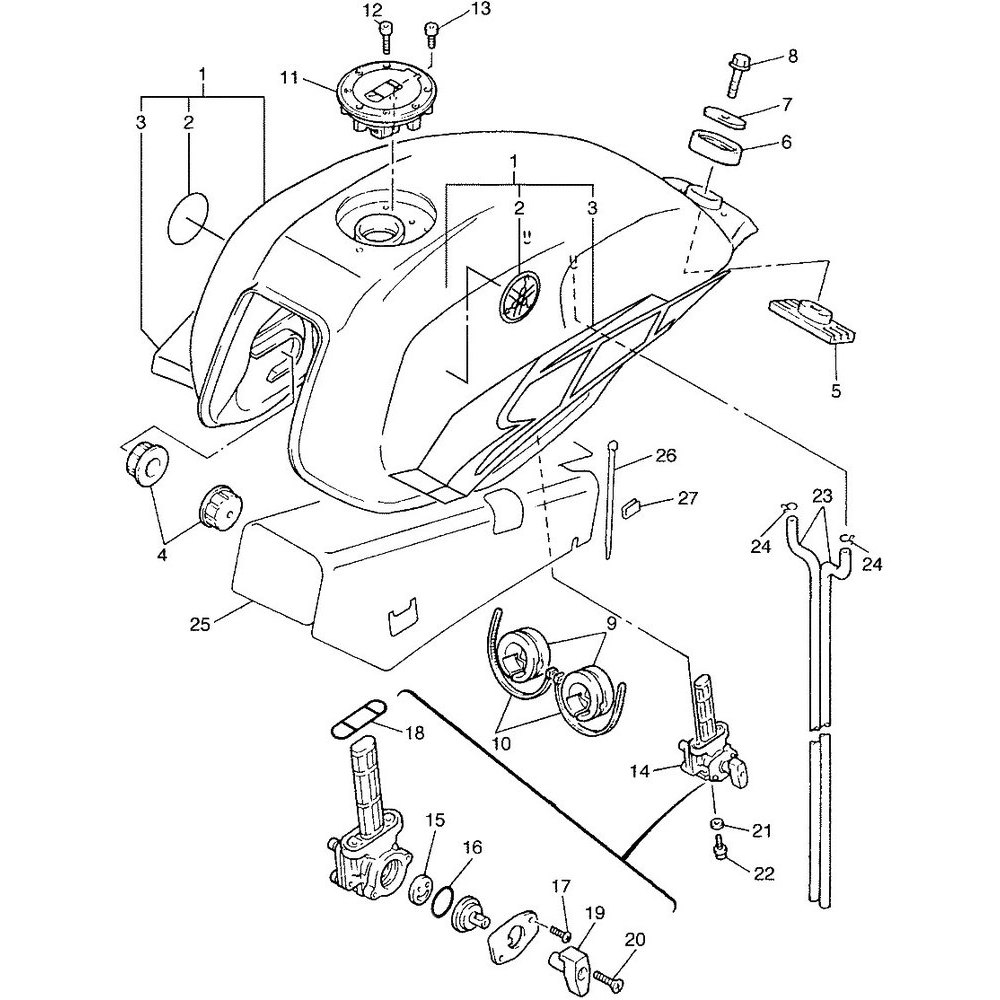 Yamaha XJR 1300 RP062 - Body