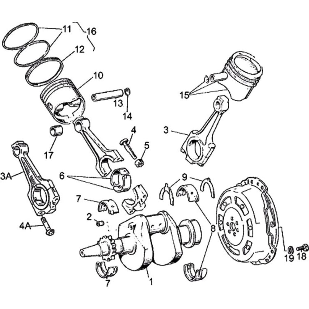 Moto Guzzi V 65 C - Engine