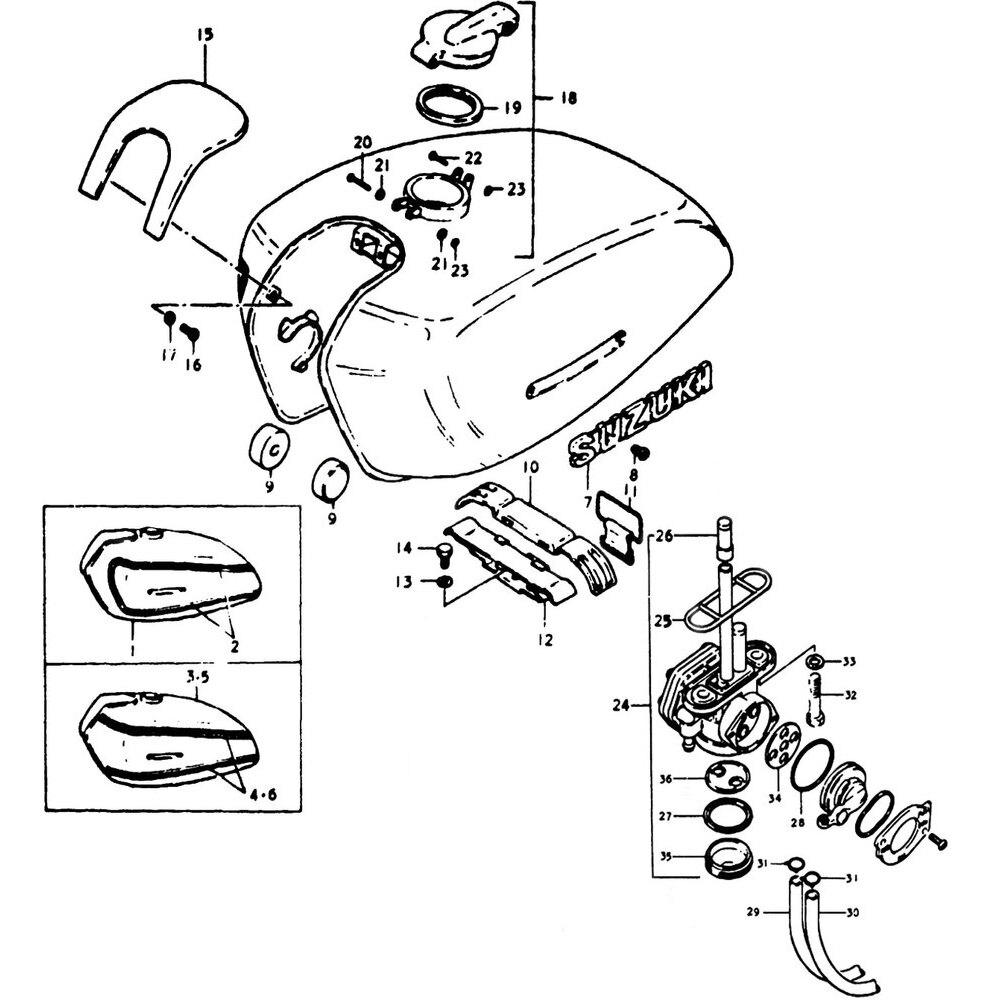 Suzuki GT 500 - Body