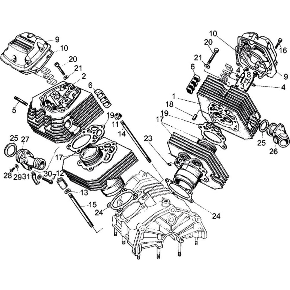Moto Guzzi V 35 Imola - Motore